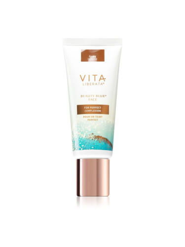 Vita Liberata Beauty Blur Face озаряващ тониращ крем с изглаждащ ефект цвят Dark 30 мл.