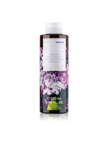 Korres Lilac опияняващ душ гел с аромат на цветя 250 мл.