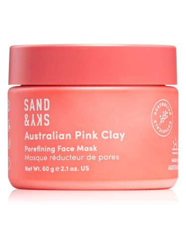 Sand & Sky Australian Pink Clay Porefining Face Mask детоксикираща маска за разширени пори 60 гр.