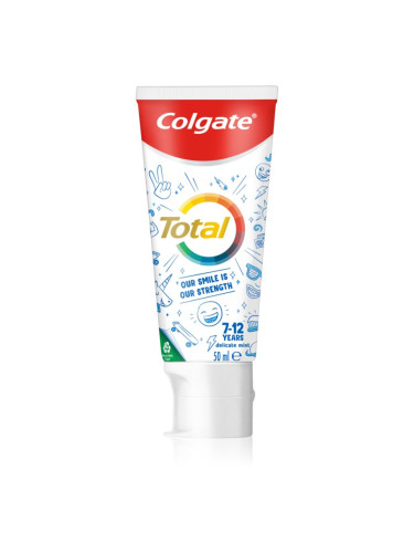 Colgate Total Junior паста за зъби за съвършено почистване на зъби и устната кухина за деца 50 мл.