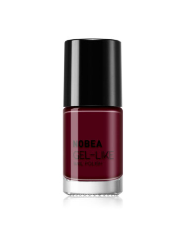 NOBEA Day-to-Day Gel-like Nail Polish лак за нокти с гел ефект цвят Dark cherry #N09 6 мл.