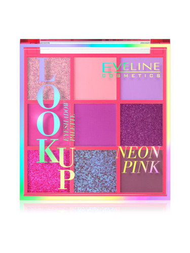Eveline Cosmetics Look Up Neon Pink палитра сенки за очи 10,8 гр.