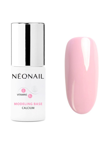NEONAIL Modeling Base Calcium основен лак за нокти с гел с калций цвят Blush Boomer 7,2 мл.