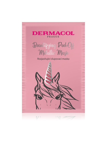 Dermacol Beautifying Peel-Off Metallic Mask отлепваща се маска за озаряване на лицето 15 мл.