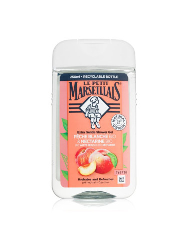Le Petit Marseillais White Peach & Nectarine Bio нежен душ гел 250 мл.