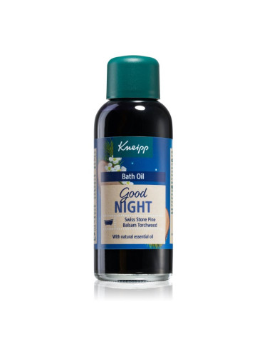 Kneipp Good Night успокояващо масло за вано Swiss Stone Pine & Balsam Torchwood 100 мл.