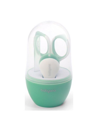 BabyOno Take Care комплект за маникюр за деца Mint