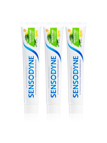 Sensodyne Herbal Fresh Trio паста за зъби с флуорид 3x75 мл.