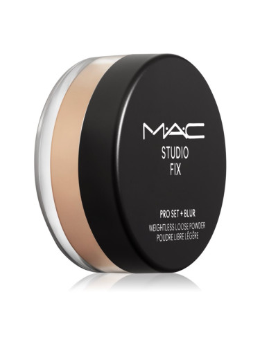 MAC Cosmetics Studio Fix Pro Set + Blur Weightless Loose Powder матираща фиксираща пудра цвят Medium Deep 6,5 гр.