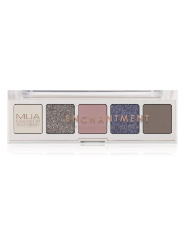 MUA Makeup Academy Professional 5 Shade Palette палитра сенки за очи цвят Enchantment 3,8 гр.