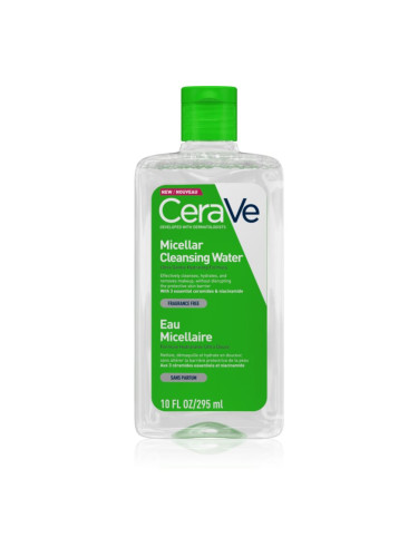 CeraVe Cleansers Micellar Cleansing Water почистваща мицеларна вода с хидратиращ ефект 295 мл.