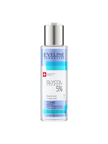 Eveline Cosmetics Glycol Therapy почистващ тоник против несъвършенства на кожата 110 мл.