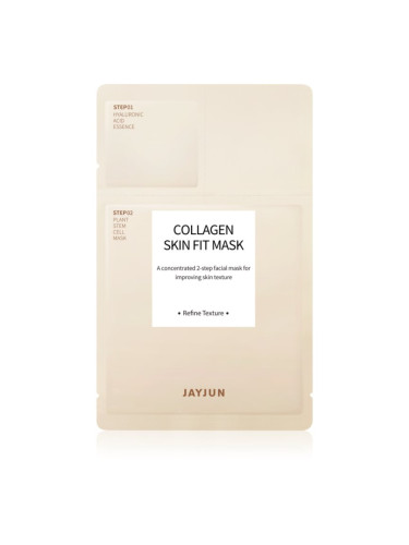Jayjun Collagen Skin Fit подхранваща и ревитализираща маска за лице за уморена кожа 1 бр.