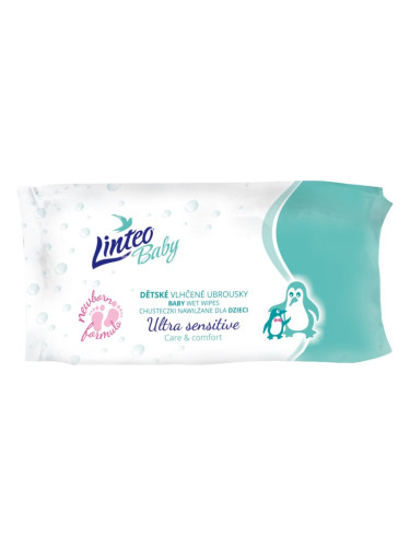 Linteo Baby Ultra Sensitive нежни мокри кърпички за бебета 64 бр.
