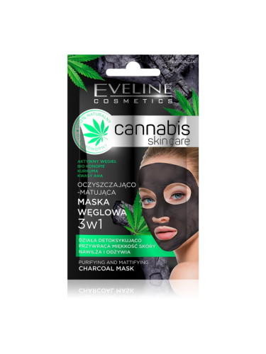 Eveline Cosmetics Cannabis почистваща глинена маска за лице 7 мл.