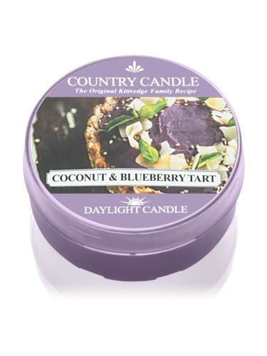Country Candle Coconut & Blueberry Tart чаена свещ 42 гр.