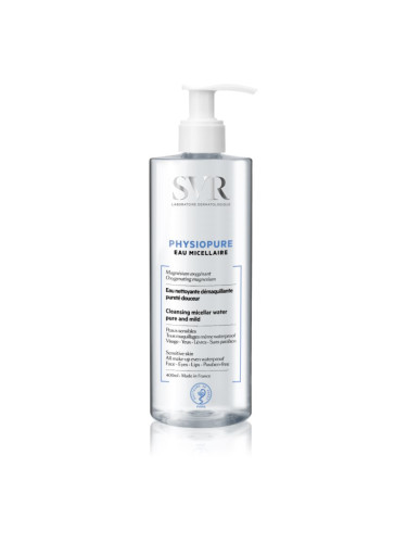 SVR Physiopure Eu Micellaire нежна почистваща мицеларна вода за зоната на лицето и очите 400 мл.