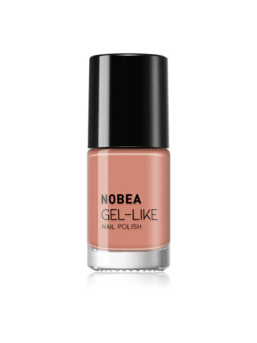 NOBEA Day-to-Day Gel-like Nail Polish лак за нокти с гел ефект цвят Almond milk #N14 6 мл.