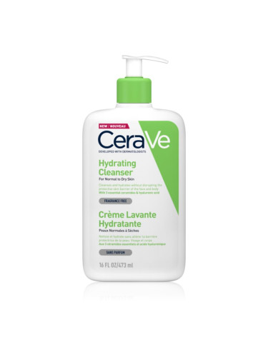 CeraVe Cleansers Hydrating Cleanser почистваща емулсия с хидратиращ ефект 473 мл.