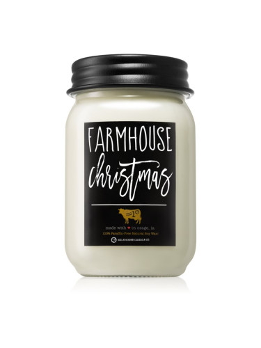 Milkhouse Candle Co. Farmhouse Christmas ароматна свещ Mason Jar 369 гр.