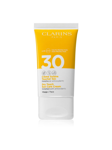 Clarins Dry Touch Sun Care Cream слънцезащитен крем за лице SPF 30 50 мл.