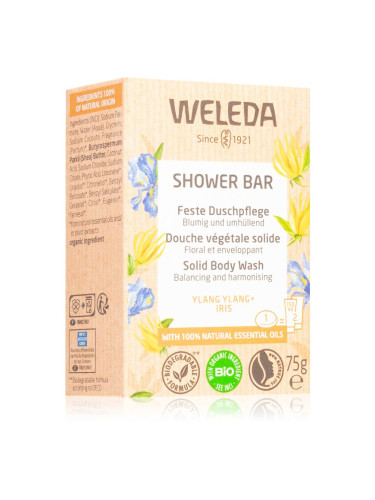 Weleda Shower Bar растителен сапун с аромат на цветя 75 гр.