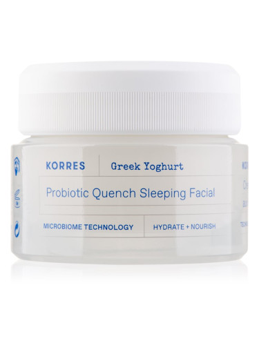 Korres Greek Yoghurt подхранващ нощен крем с пробиотик 40 мл.