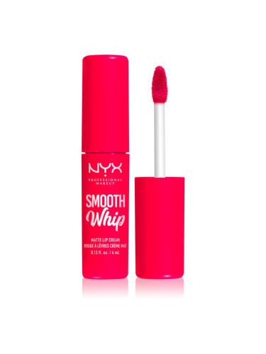 NYX Professional Makeup Smooth Whip Matte Lip Cream кадифено червило с изглаждащ ефект цвят 10 Pillow Fight 4 мл.