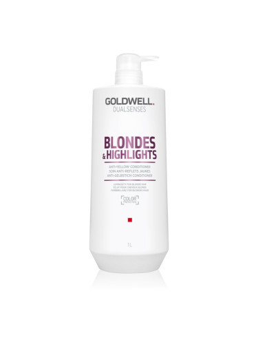 Goldwell Dualsenses Blondes & Highlights балсам за руса коса неутрализиращ жълтеникавите оттенъци 1000 мл.