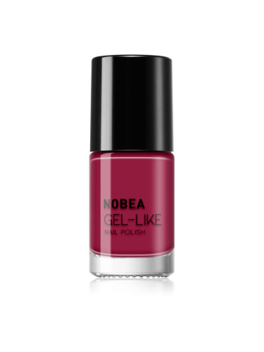 NOBEA Day-to-Day Gel-like Nail Polish лак за нокти с гел ефект цвят Pomegranate red #N45 6 мл.