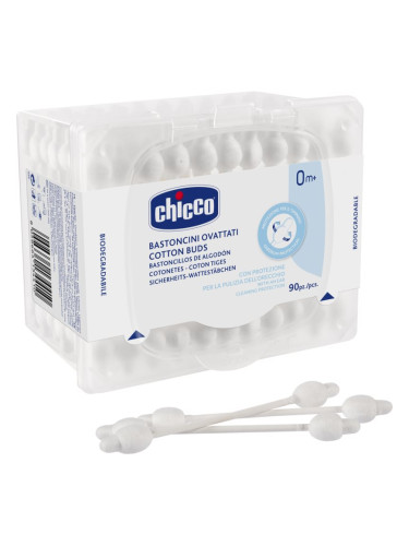 Chicco Hygiene клечки за уши за деца от раждането им 0m+ 90 бр.