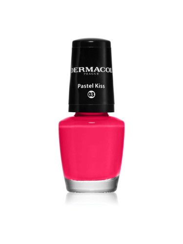 Dermacol Mini лак за нокти цвят 03 Pastel Kiss 5 мл.