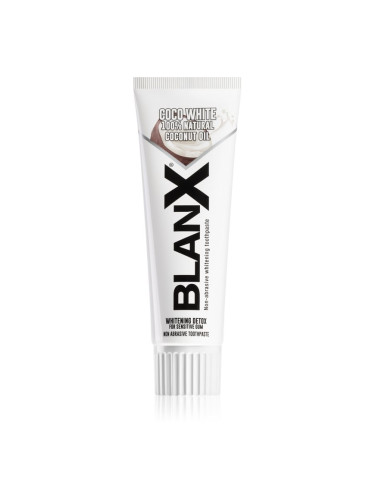 BlanX White Detox Coconut избелваща паста за зъби с кокосово масло 75 мл.