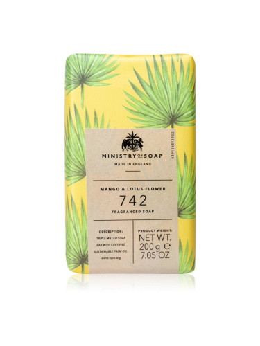 The Somerset Toiletry Co. Ministry of Soap Rain Forest Soap твърд сапун за тяло Mango & Lotus Flower 200 гр.