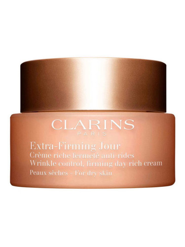 Clarins Extra-Firming Day дневен лифтинг крем против бръчки за суха кожа 50 мл.