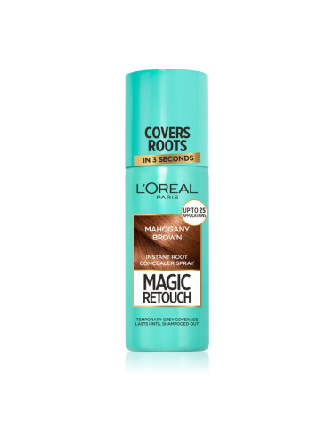 L’Oréal Paris Magic Retouch спрей за мигновено прикриване на израснала коса цвят Mahogany Brown 75 мл.