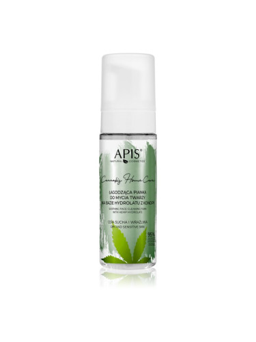 Apis Natural Cosmetics Cannabis Home Care почистваща пяна за суха до чувствителна кожа 150 мл.
