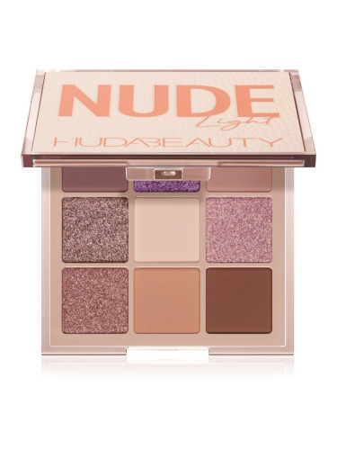 Huda Beauty Nude Obsessions палитра сенки за очи цвят Nude Light 34 гр.