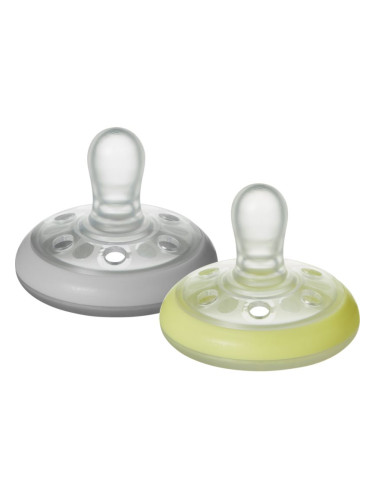 Tommee Tippee Closer To Nature Breast-like Natural Night 0-6m биберон 2 бр.