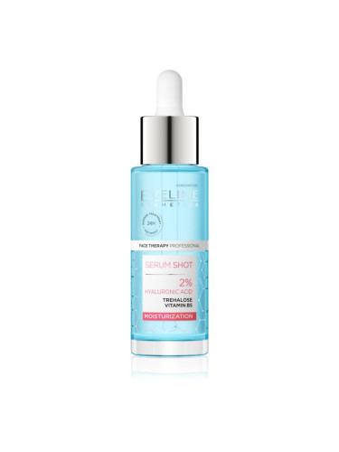 Eveline Cosmetics Serum Shot 2% Hyaluronic Acid хидратиращ и подхранващ серум 30 мл.