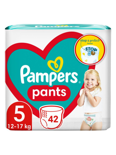 Pampers Pants Size 5 еднократни пелени гащички 11-17 kg 42 бр.