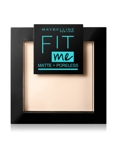 MAYBELLINE NEW YORK Fit Me! Matte+Poreless матираща пудра цвят 120 Classic Ivory 9 гр.