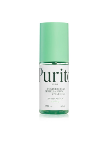 Purito Wonder Releaf Centella Serum Unscented регенериращ серум за лице за успокояване и подсилване на чувствителната кожа 60 мл.