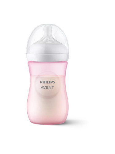 Philips Avent Natural Response 1 m+ бебешко шише Pink 260 мл.