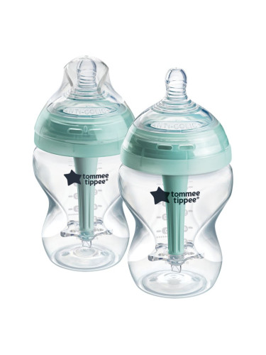 Tommee Tippee Advanced Anti-Colic самостерилизиращо се бебешко шише против колики Slow Flow 0m+ 2x260 мл.