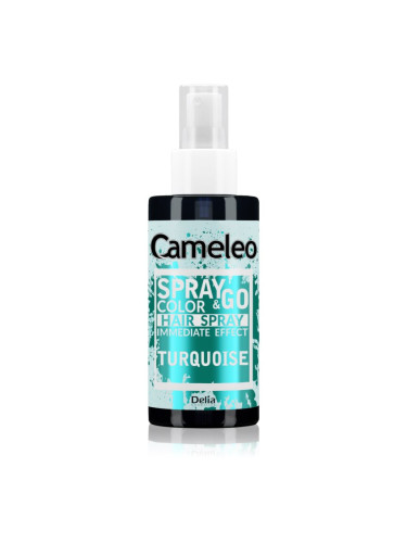 Delia Cosmetics Cameleo Spray & Go тониращ спрей за коса цвят Turquoise 150 мл.