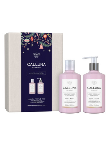 Scottish Fine Soaps Calluna Botanicals Luxury Festive Duo подаръчен комплект Vanilla&Rose(за тяло)