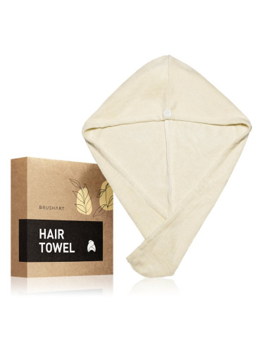 BrushArt Home Salon Hair towel хавлия За коса Cream