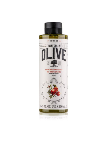 Korres Pure Greek Olive & Pomegranate енергизиращ душ-гел 250 мл.