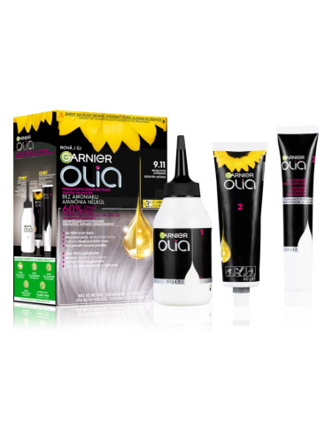 Garnier Olia Big Kit перманентната боя за коса цвят 9.11 Silver Smoke 1 бр.